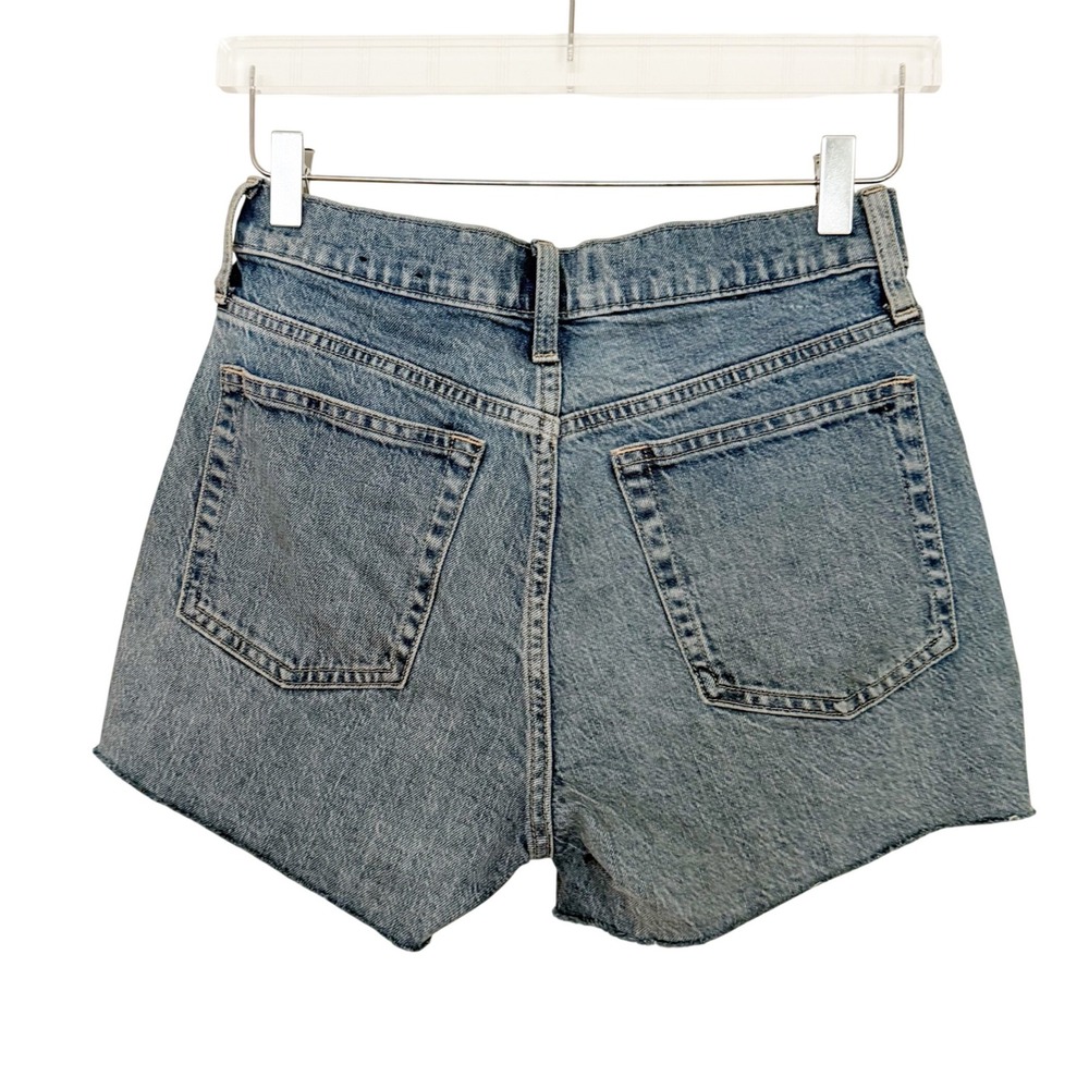 Gap High Rise Cheeky Short Distressed Blue Jean Shorts 2/26 - Picture 7 of 10